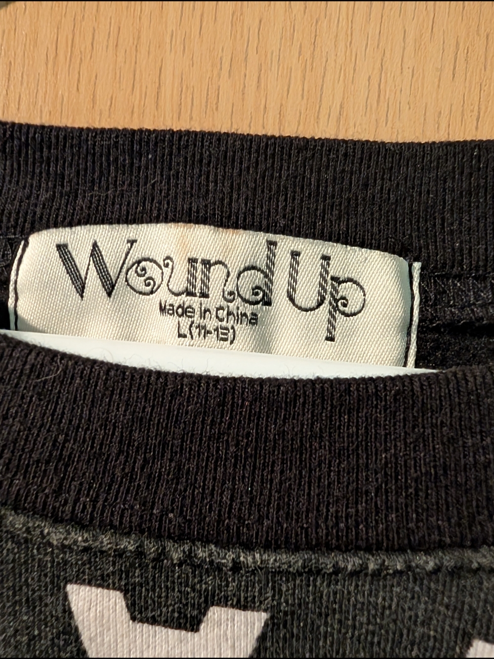 Wound Up - Women's Sweatshirt - Black And White Print Lg.